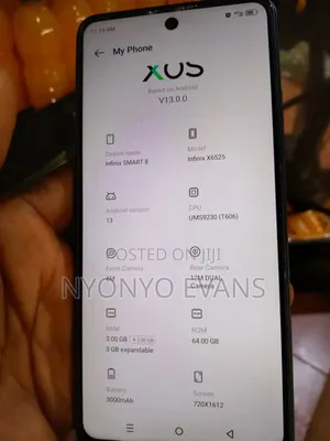 Infinix Smart 8 64 GB Black