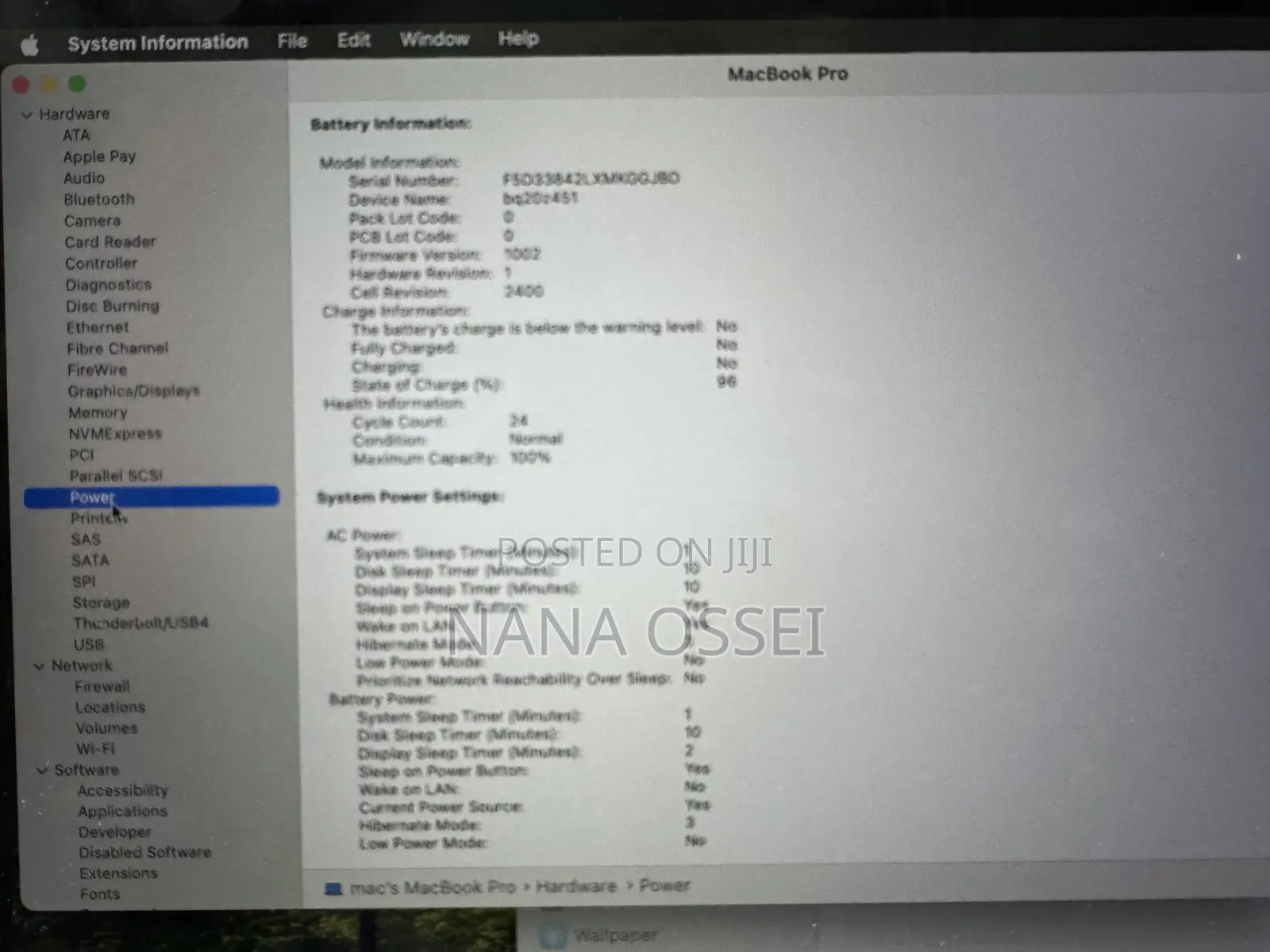 Laptop Apple MacBook Pro 2022 M2 8GB Apple M2 SSD 250GB