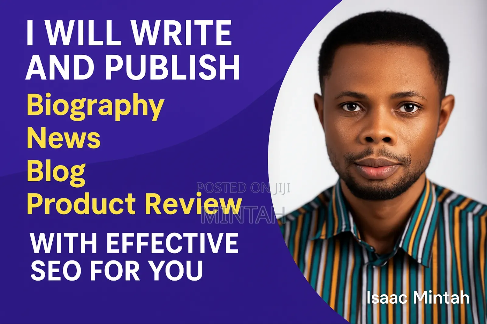 I Will Write and Publish Biography, News and Review for You