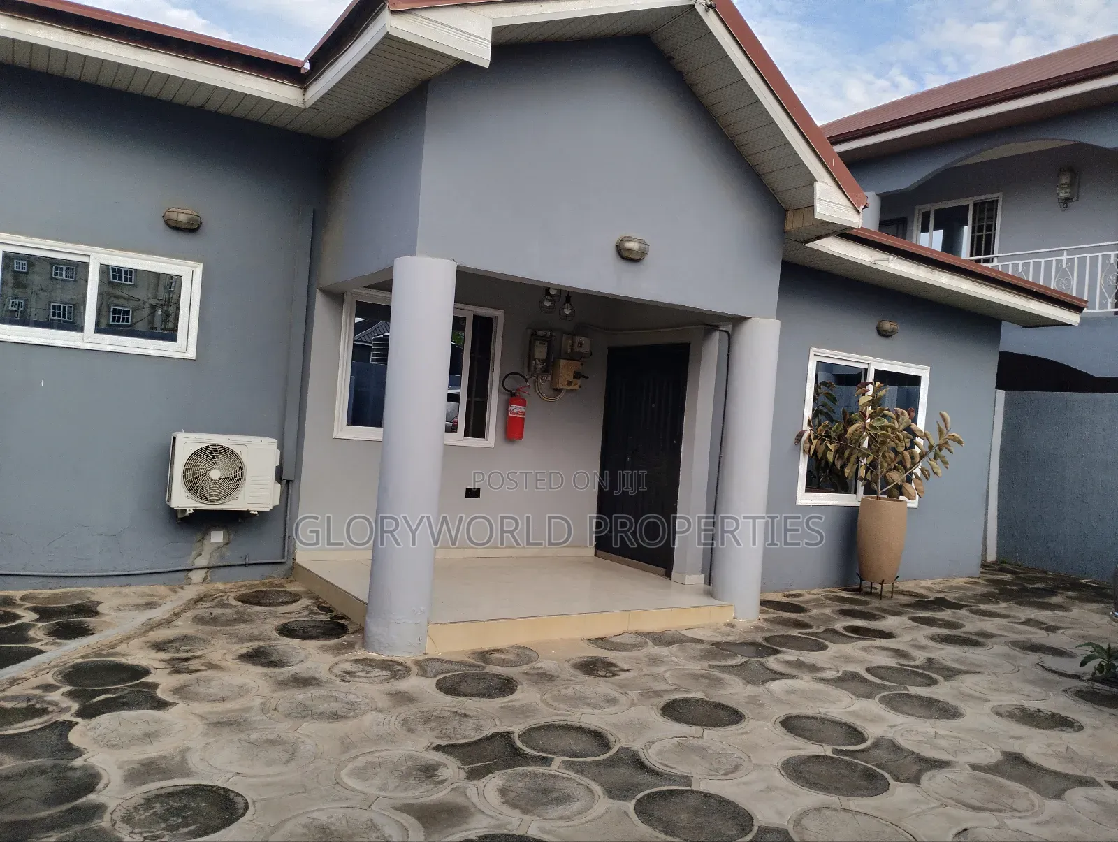 Neatly Furnished 2 Bedroom Self Compound for Rent at Spintex