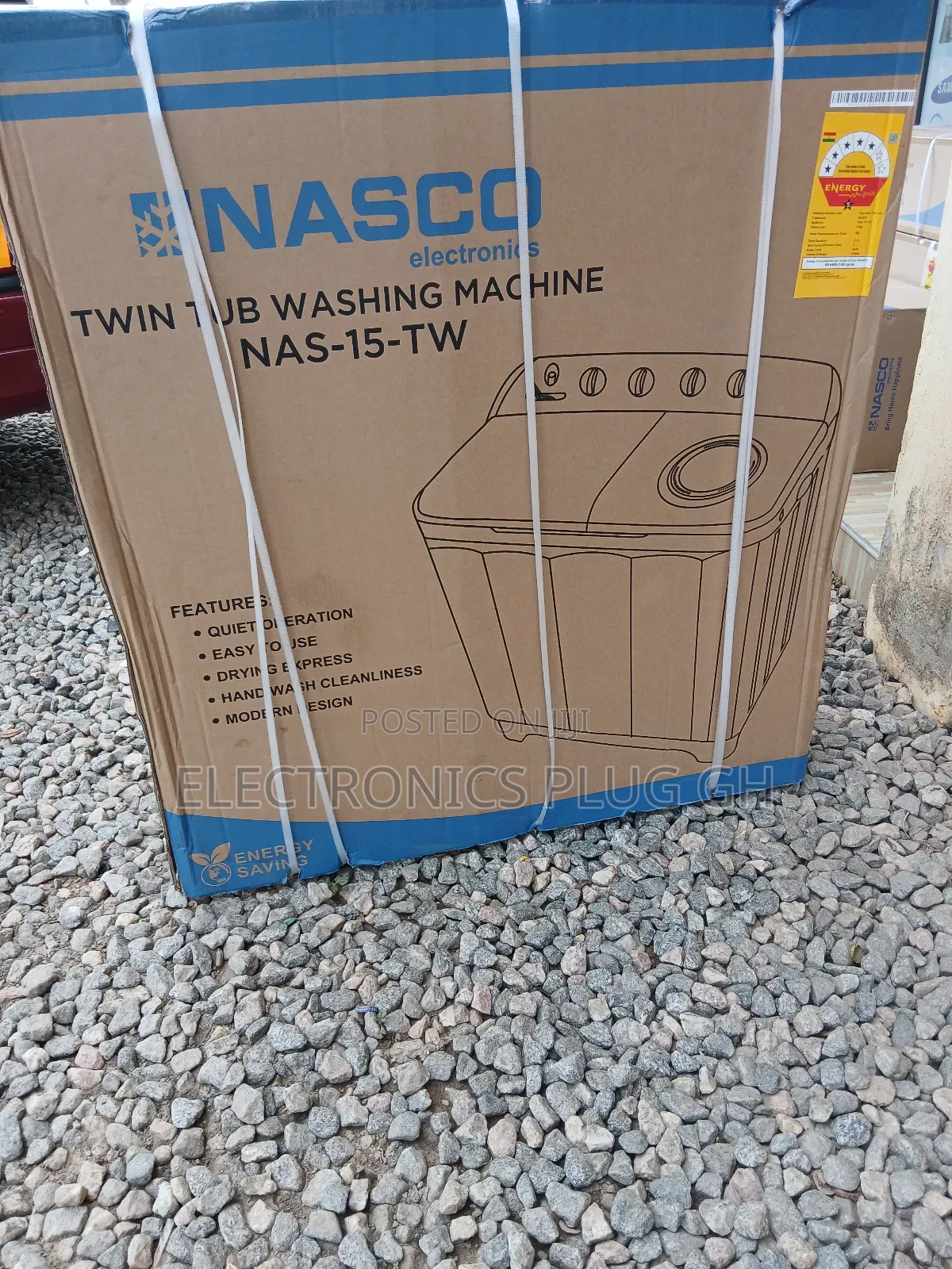 Nasco 15kg Twin Tub Washing Machine