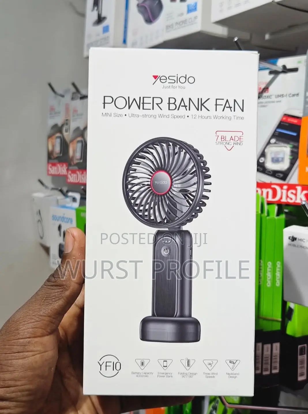 Power Bank and Fan