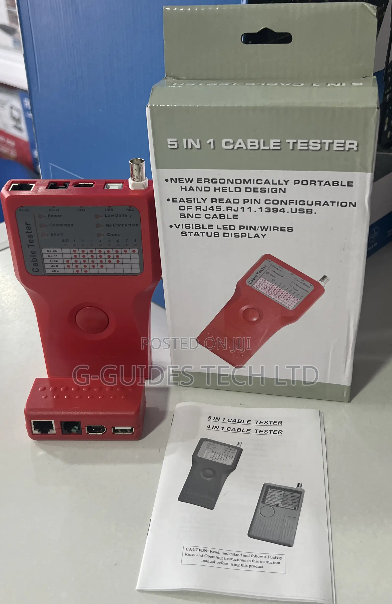 5 In 1 Network Cable Tester , 5 In 1 Networking Cable Tester