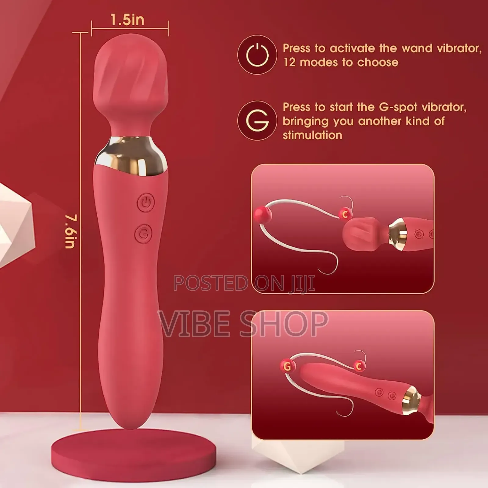 Double-Headed Vibrator Dildo - Dual Pleasure