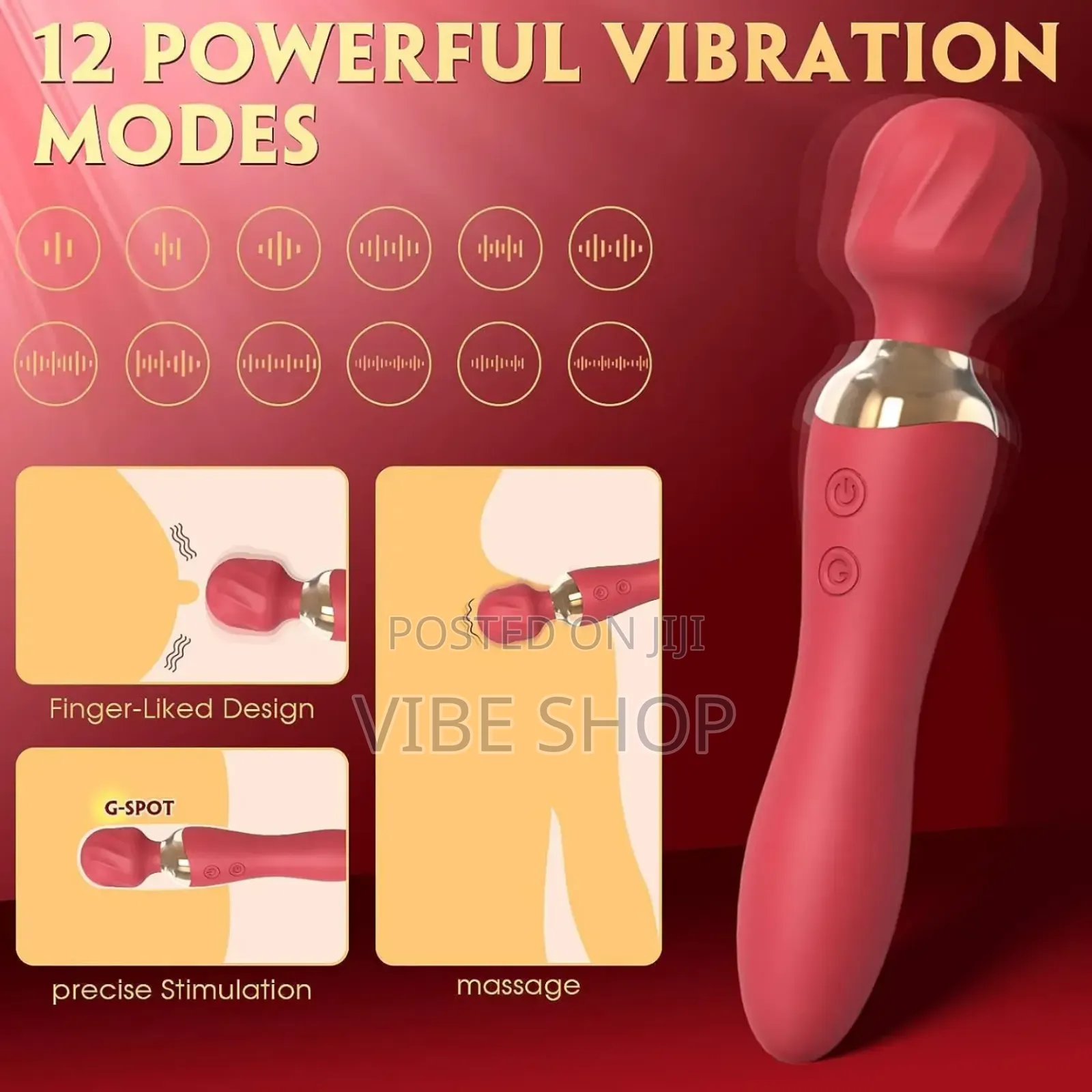 Double-Headed Vibrator Dildo - Dual Pleasure