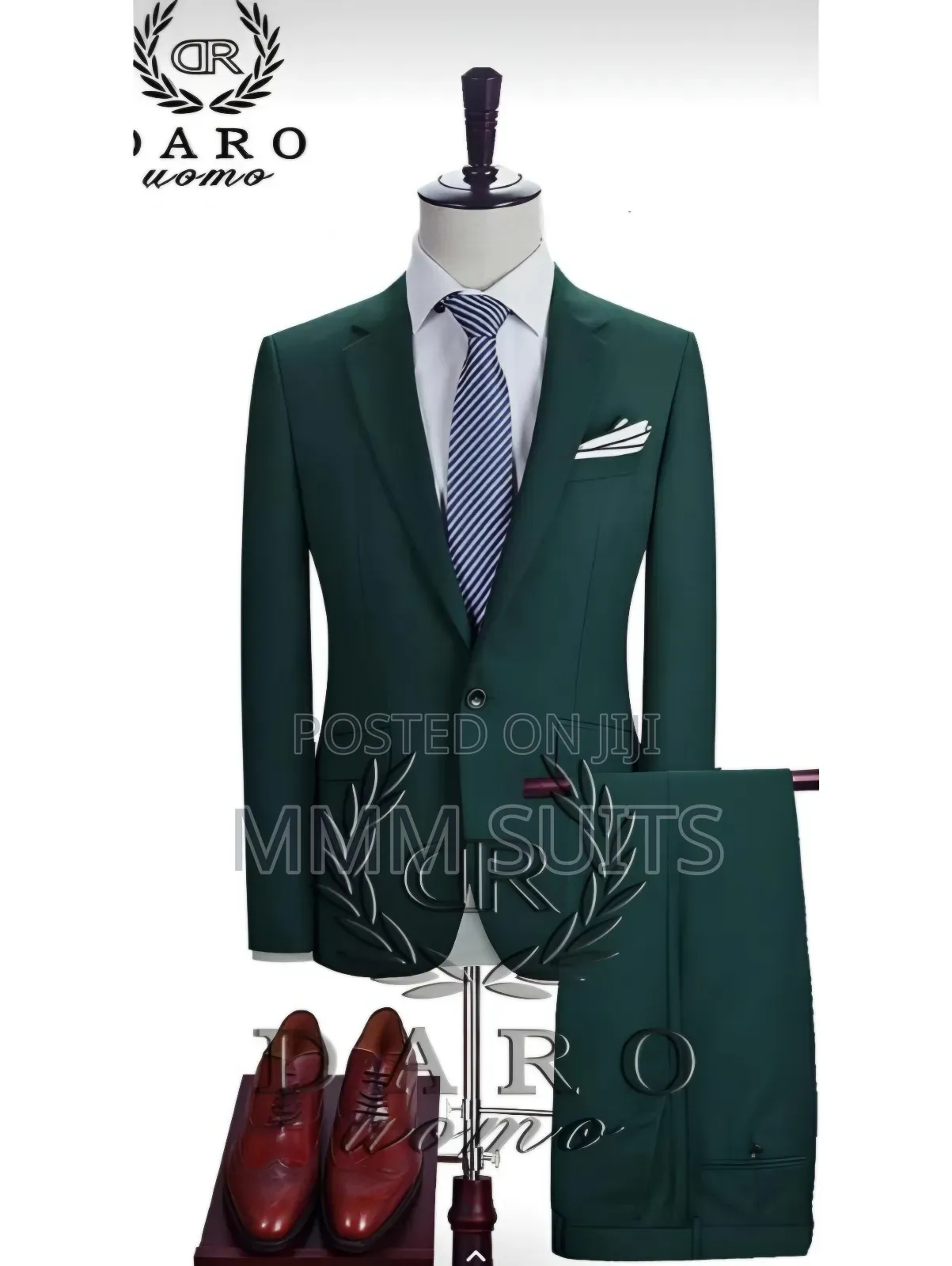 Official 2-Piece Men Suit in Army Green