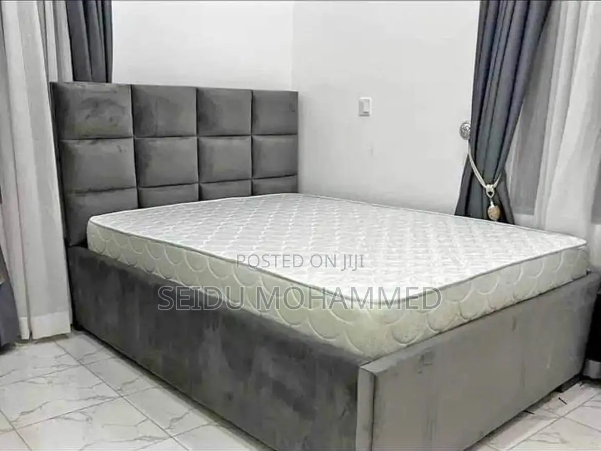 A Design Double Bed With Mattress