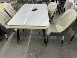4 Seater Quality Marble Top Dining Table