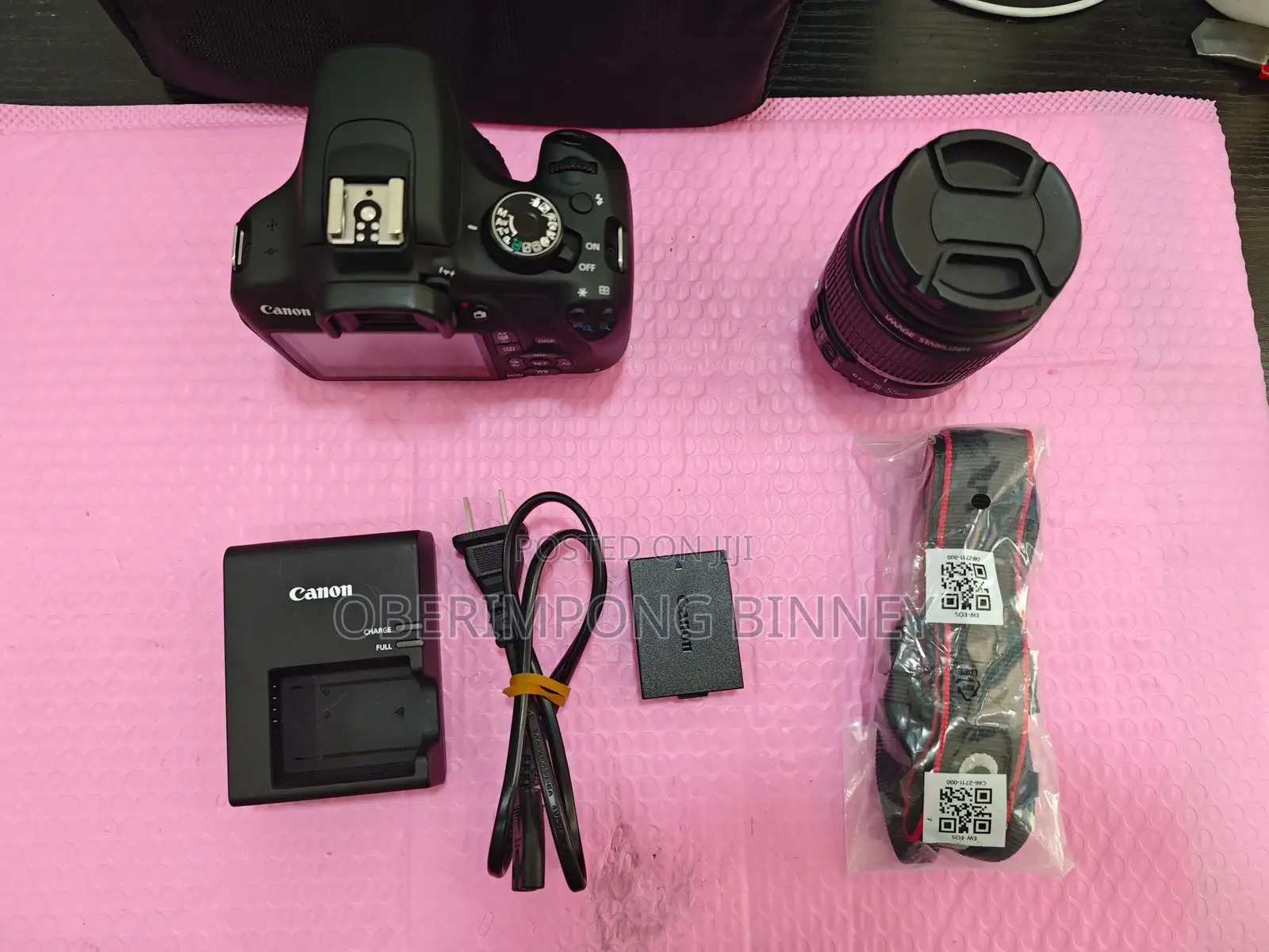 Canon Digital Camera 1300d With Lens Free Brand New Bag