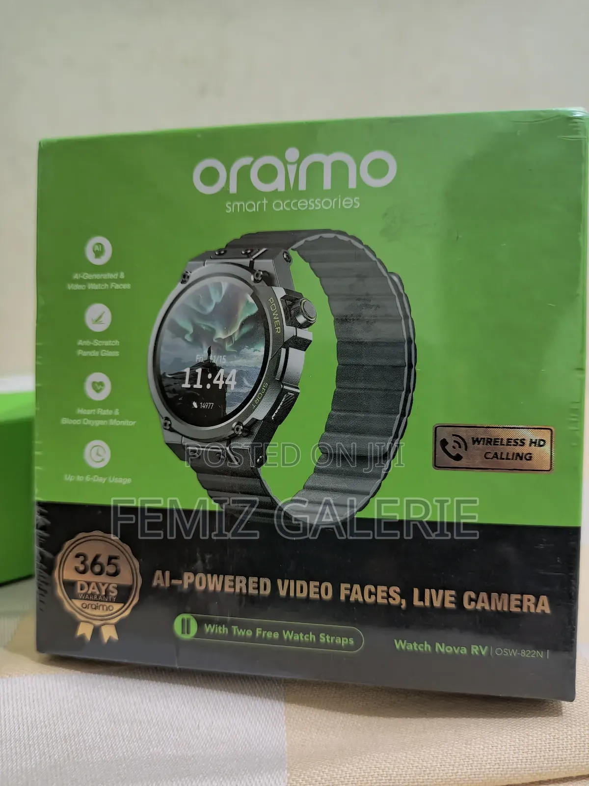 Oraimo Watch Nova Rv 1.39" Hd Video Faces Support