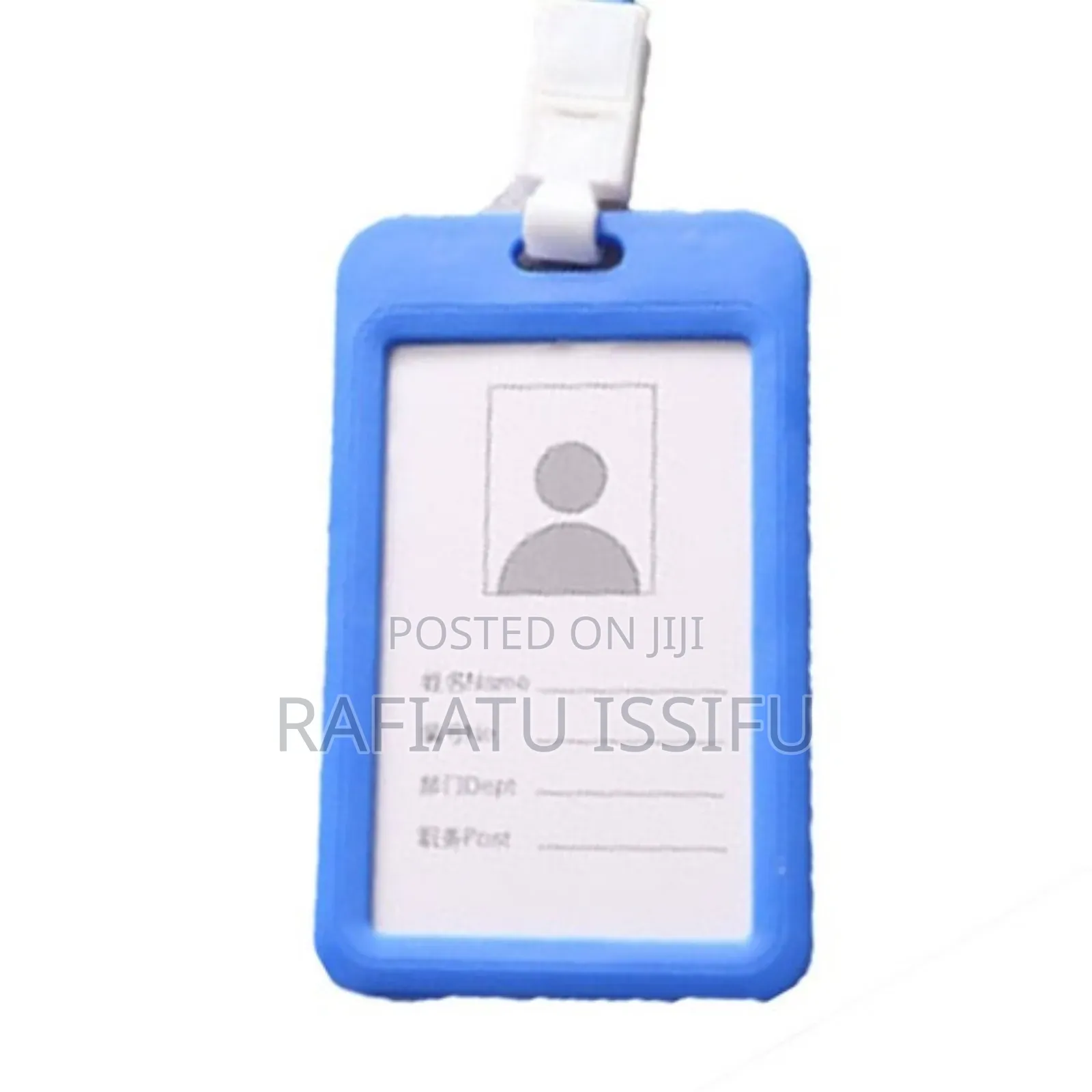 Plastic Name Tags Cardholder With Rope