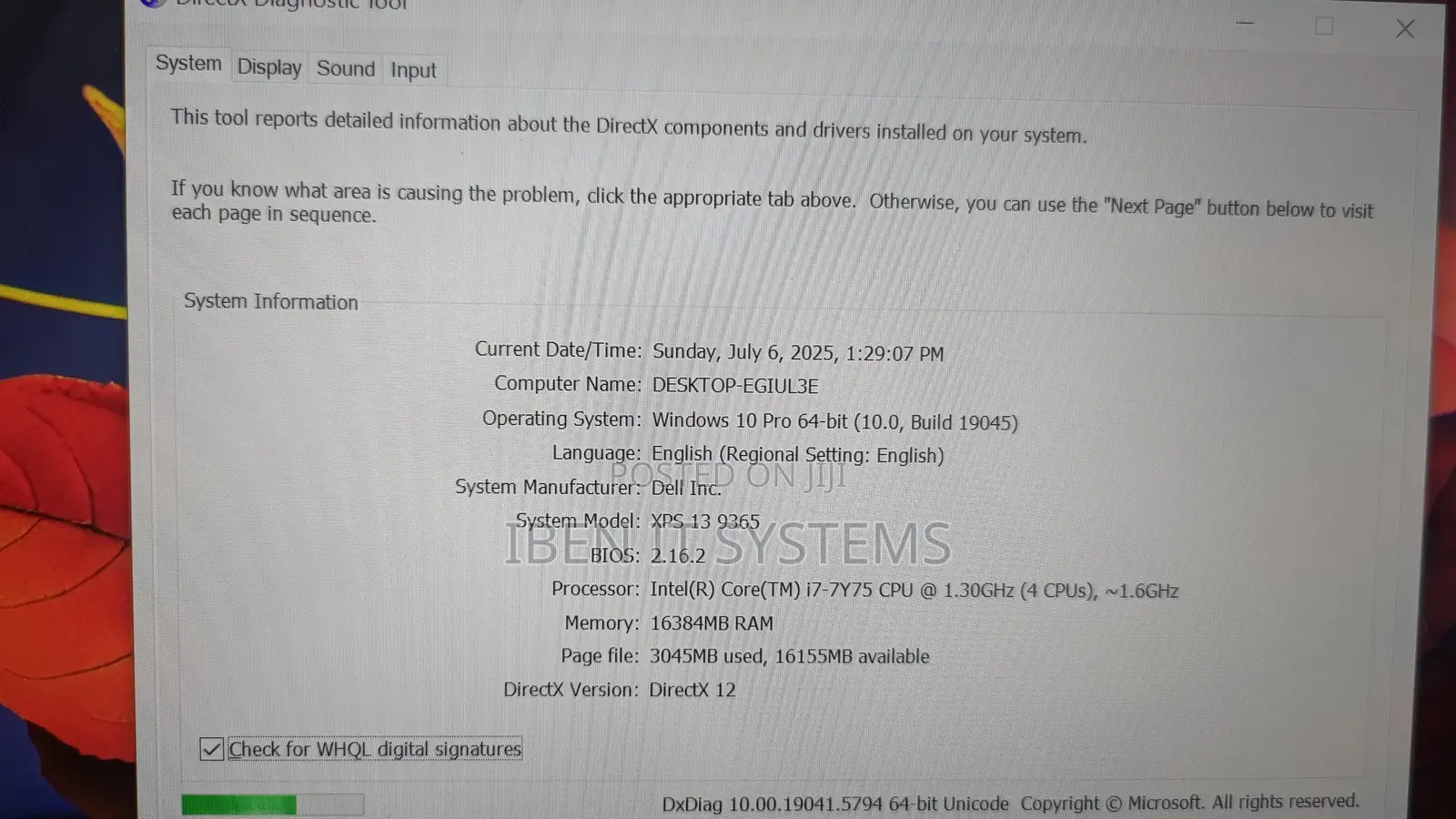 Laptop Dell XPS 13 16GB Intel Core I7 SSHD (Hybrid) 256GB