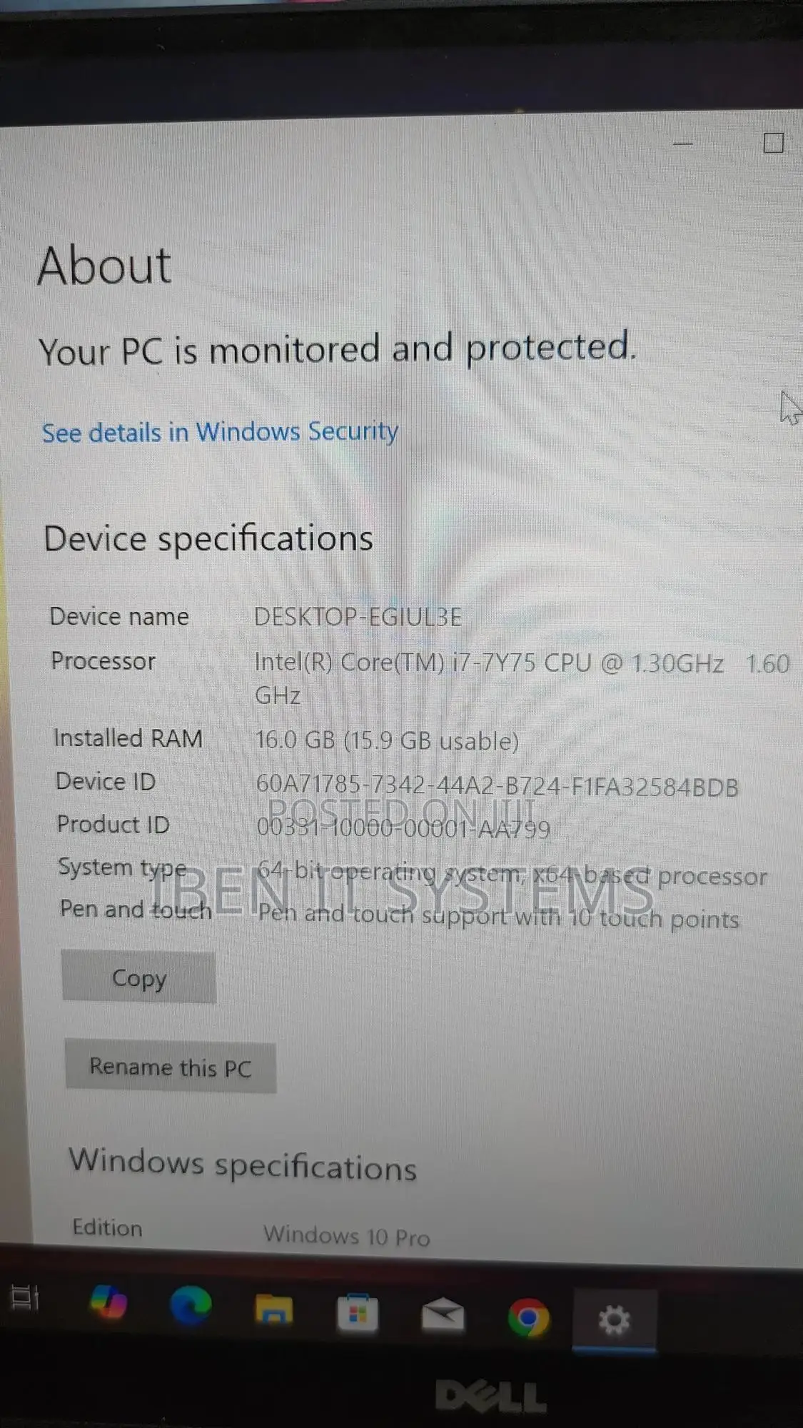 Laptop Dell XPS 13 16GB Intel Core I7 SSHD (Hybrid) 256GB