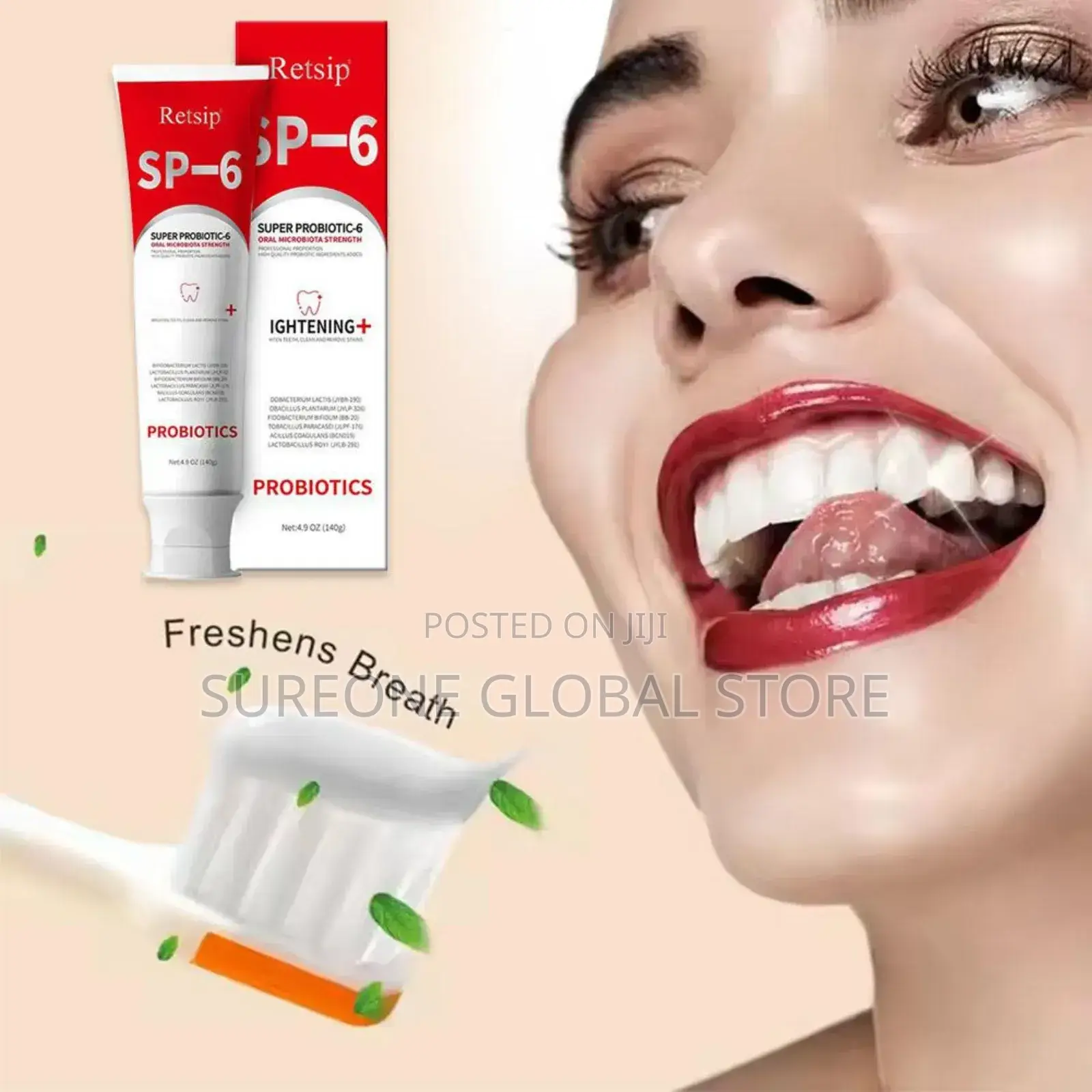 Sp-6 Probiotic Toothpaste for Teeth Whitening
