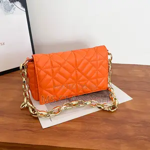 Thick Chain Fashion Embroidery Thread One-Shoulder Handbag