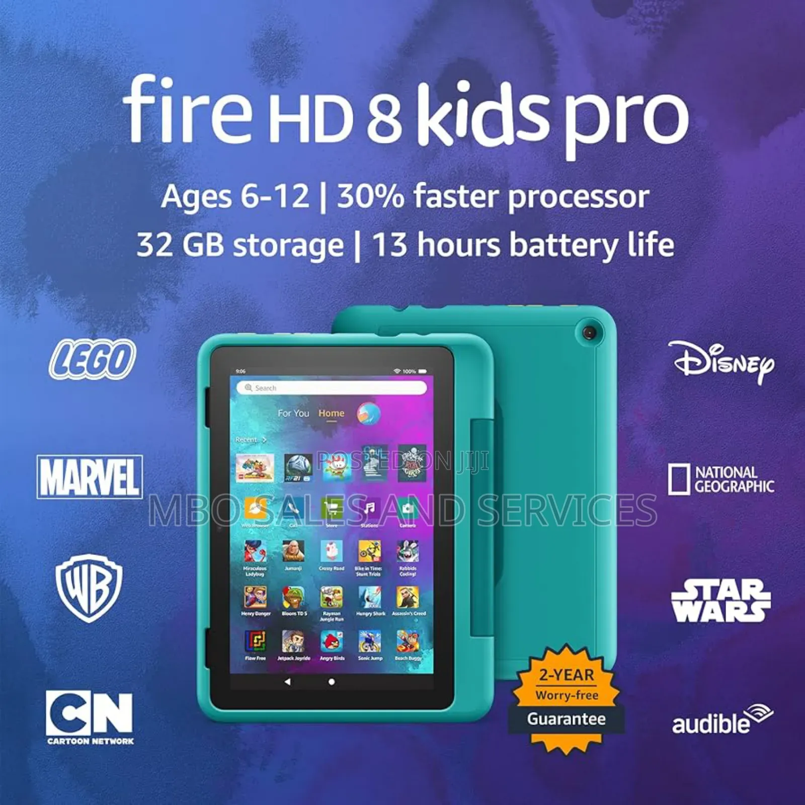 New Amazon Fire HD 8 Pro 32 GB Green