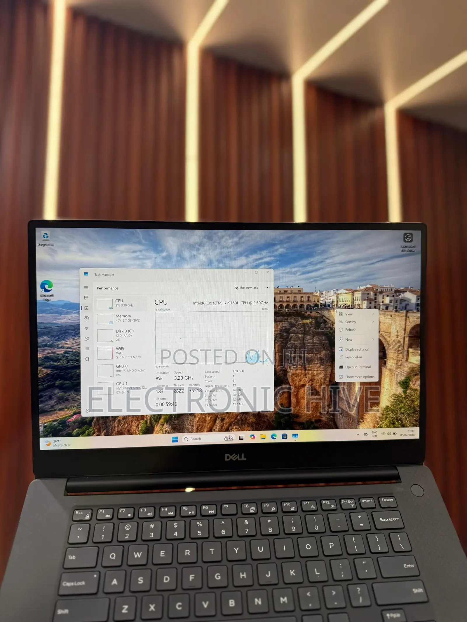 Laptop Dell XPS 15 16GB Intel Core I7 SSD 256GB