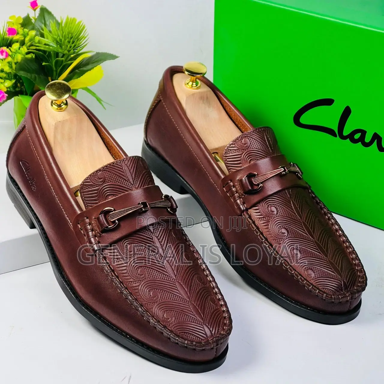 Clarks Brown Flat Sole Shoe