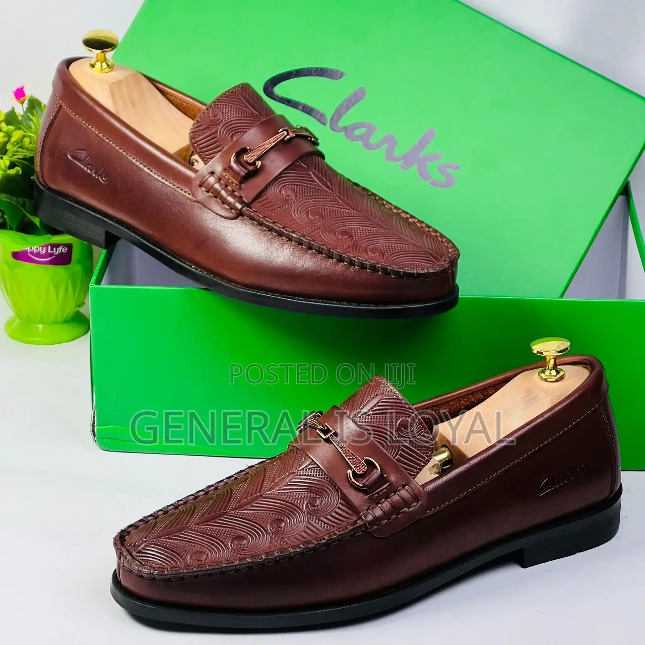 Clarks Brown Flat Sole Shoe