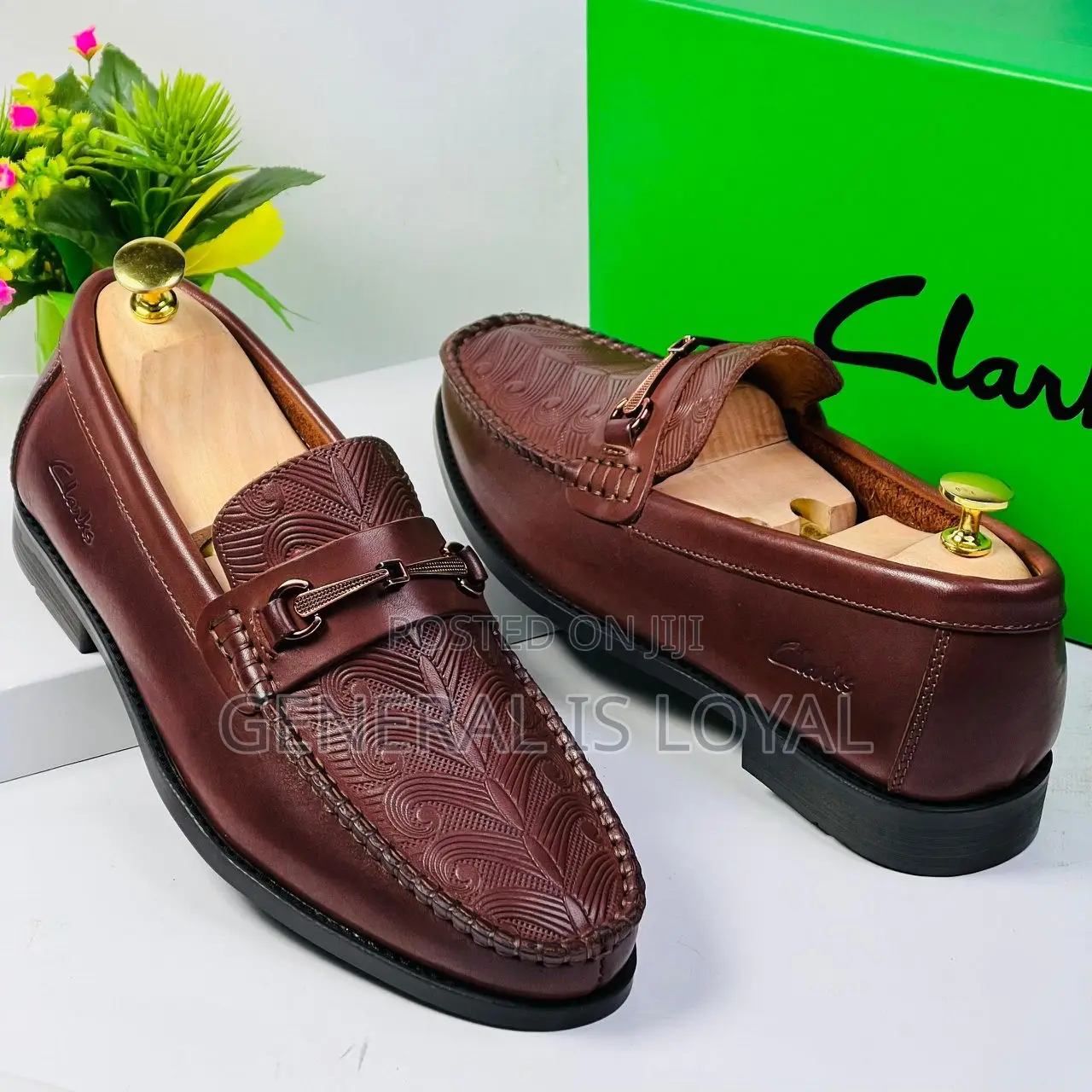 Clarks Brown Flat Sole Shoe