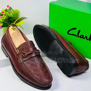 Clarks Brown Flat Sole Shoe