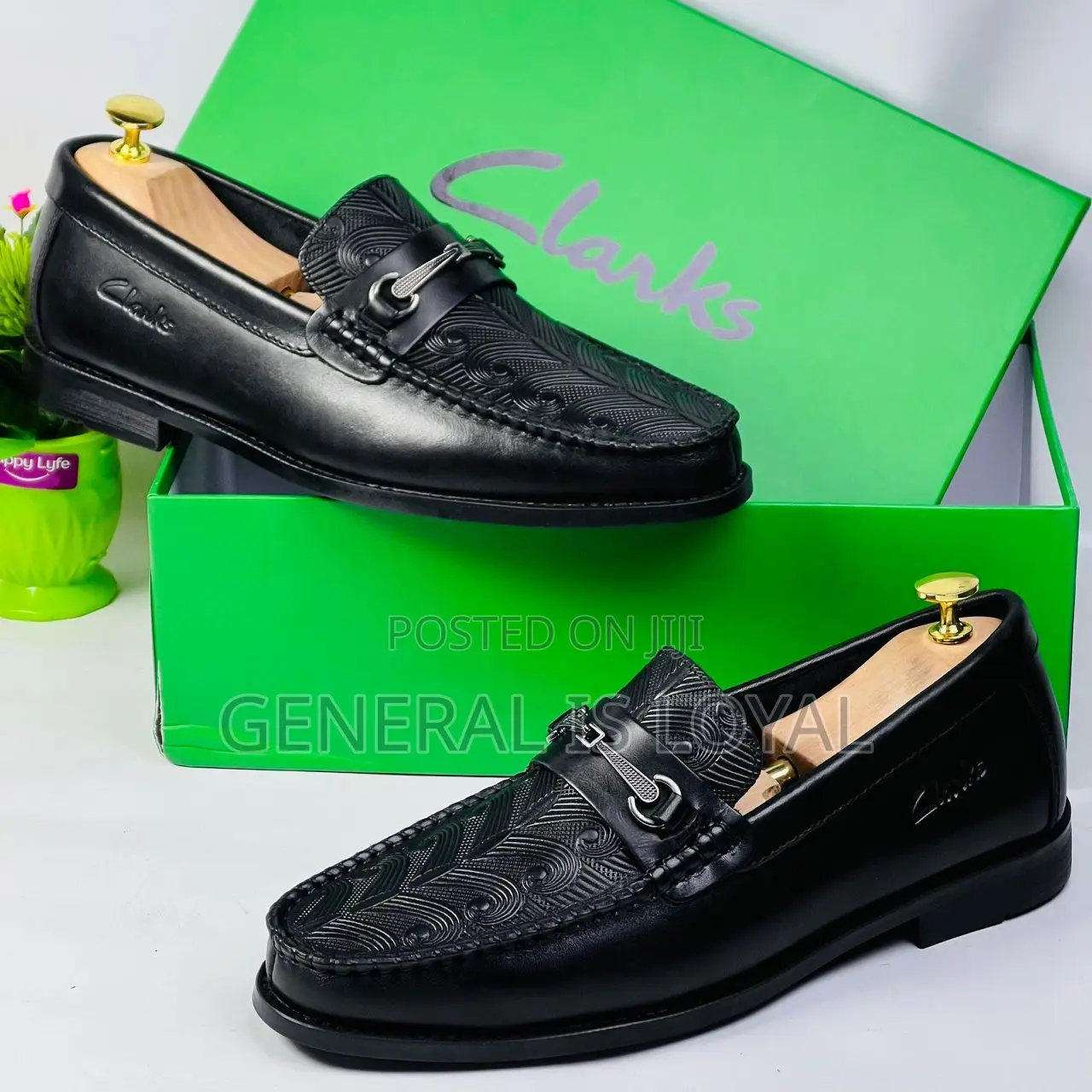 Clarks Black Flat Sole Shoe