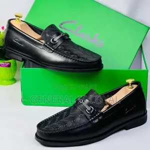 Clarks Black Flat Sole Shoe