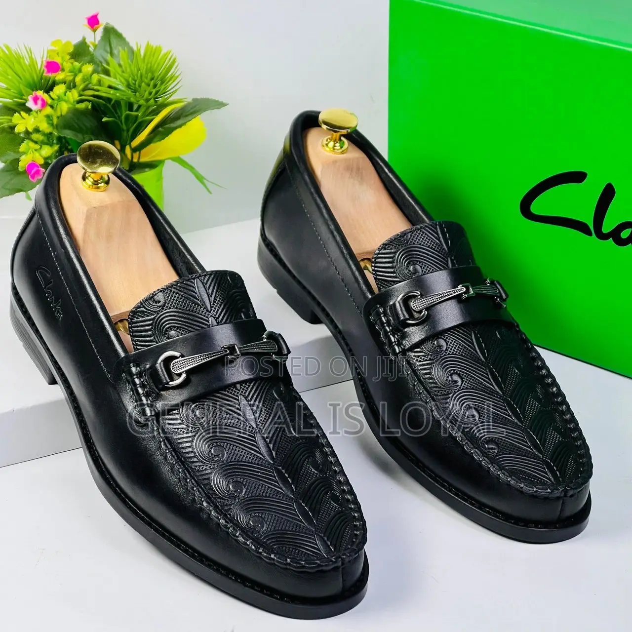 Clarks Black Flat Sole Shoe