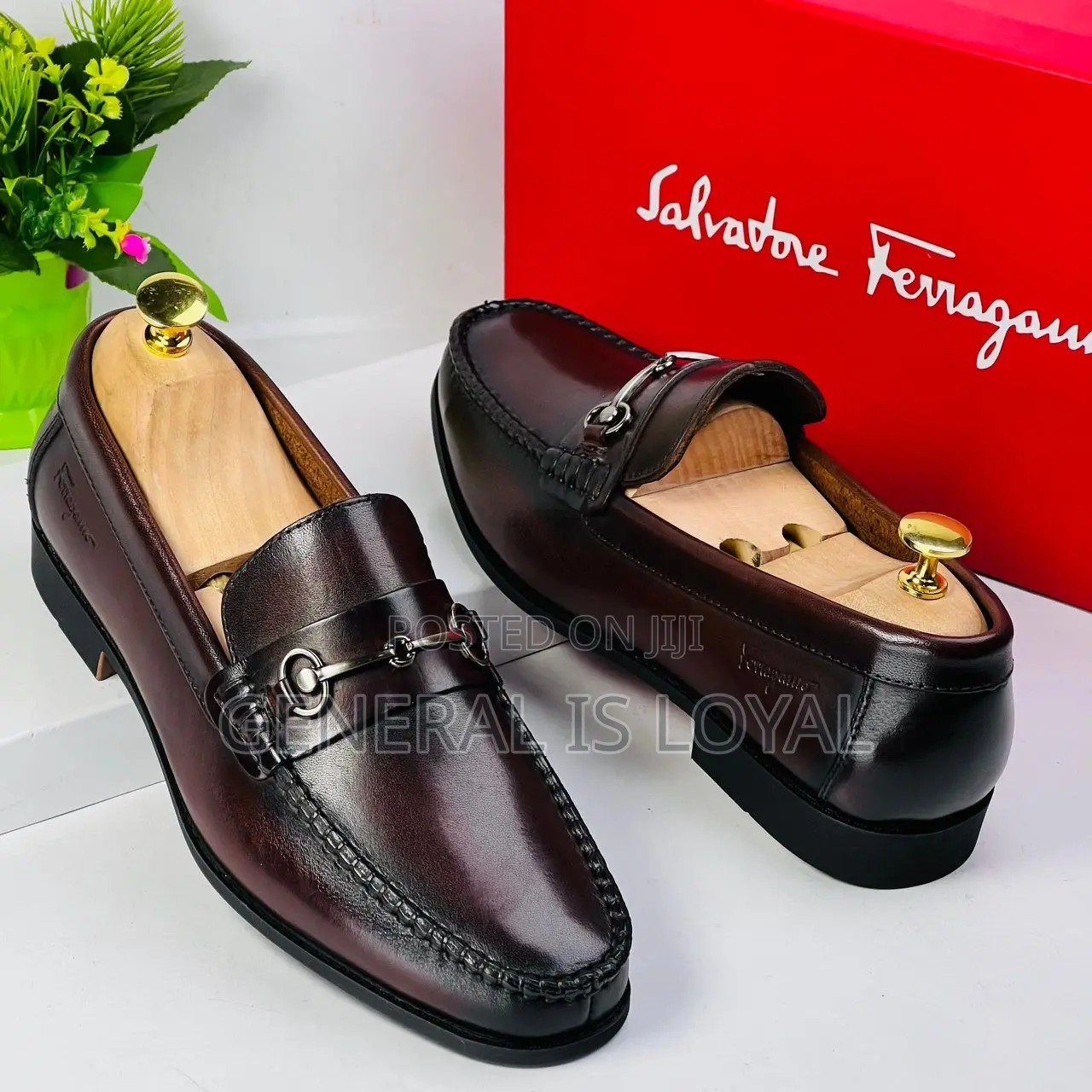 Salvatore Ferragamo Dark Coffee Flat Shoe
