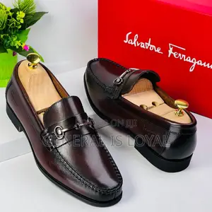 Salvatore Ferragamo Dark Coffee Flat Shoe
