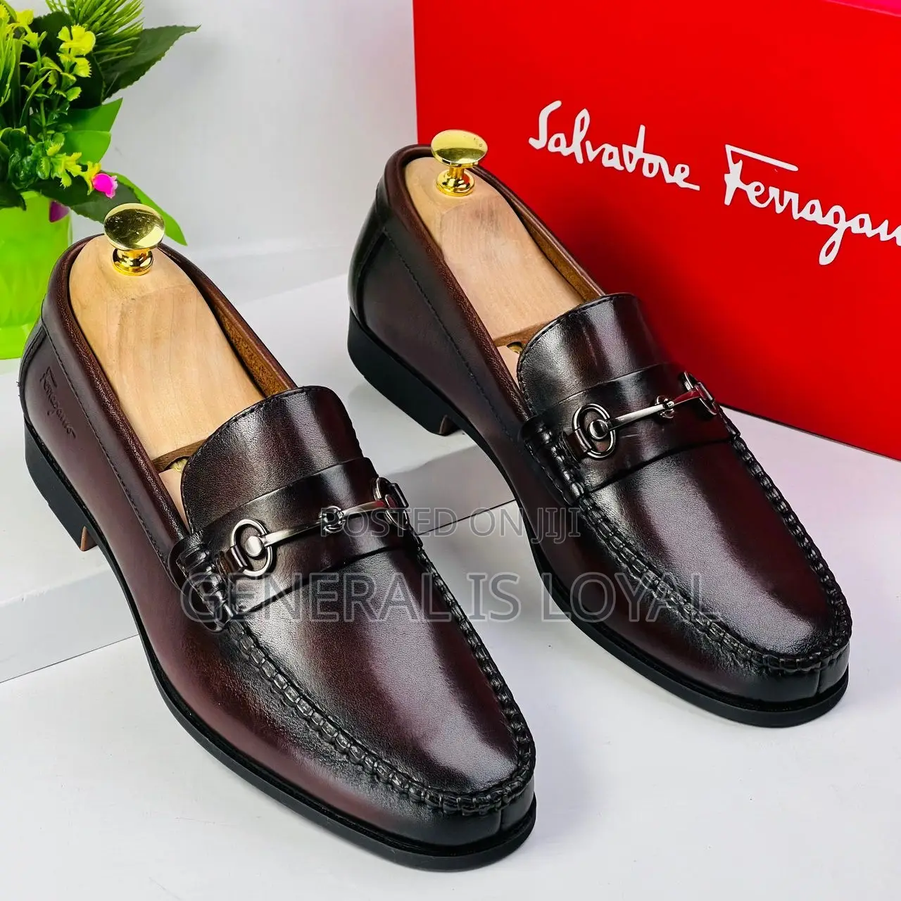 Salvatore Ferragamo Dark Coffee Flat Shoe