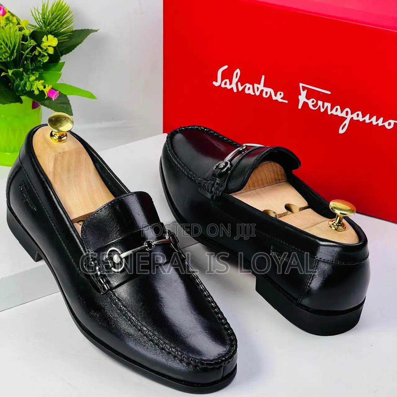 Salvatore Ferragamo Black Flat Shoe