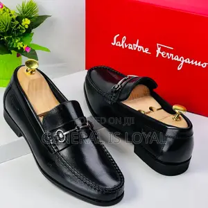 Salvatore Ferragamo Black Flat Shoe