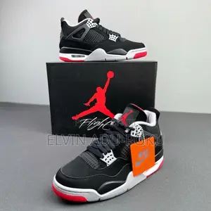 Air Jordan 4 "Bred Reimagined" Sneakers.