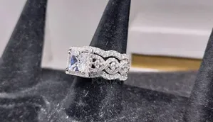 Bride's and Groom's Sterling Silver Rings Set