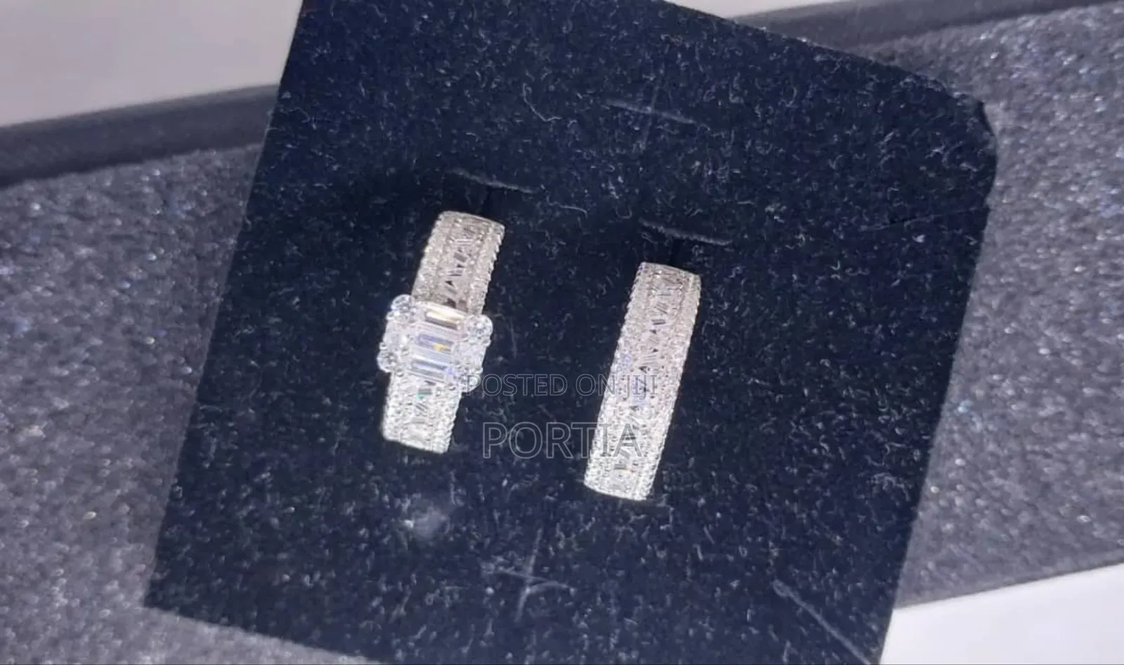 Bride's and Groom's Sterling Silver Rings Set