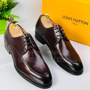 Louis Vuitton Dark Coffee Lace Up Shoe