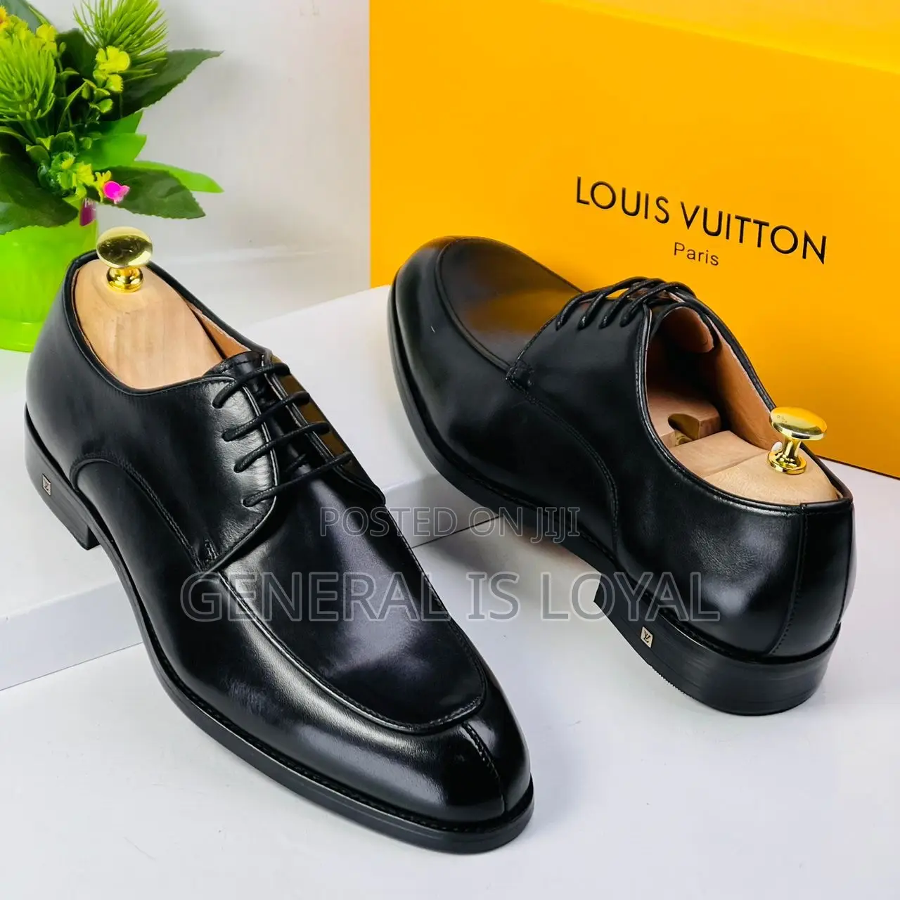 Louis Vuitton Black Lace Up Shoe
