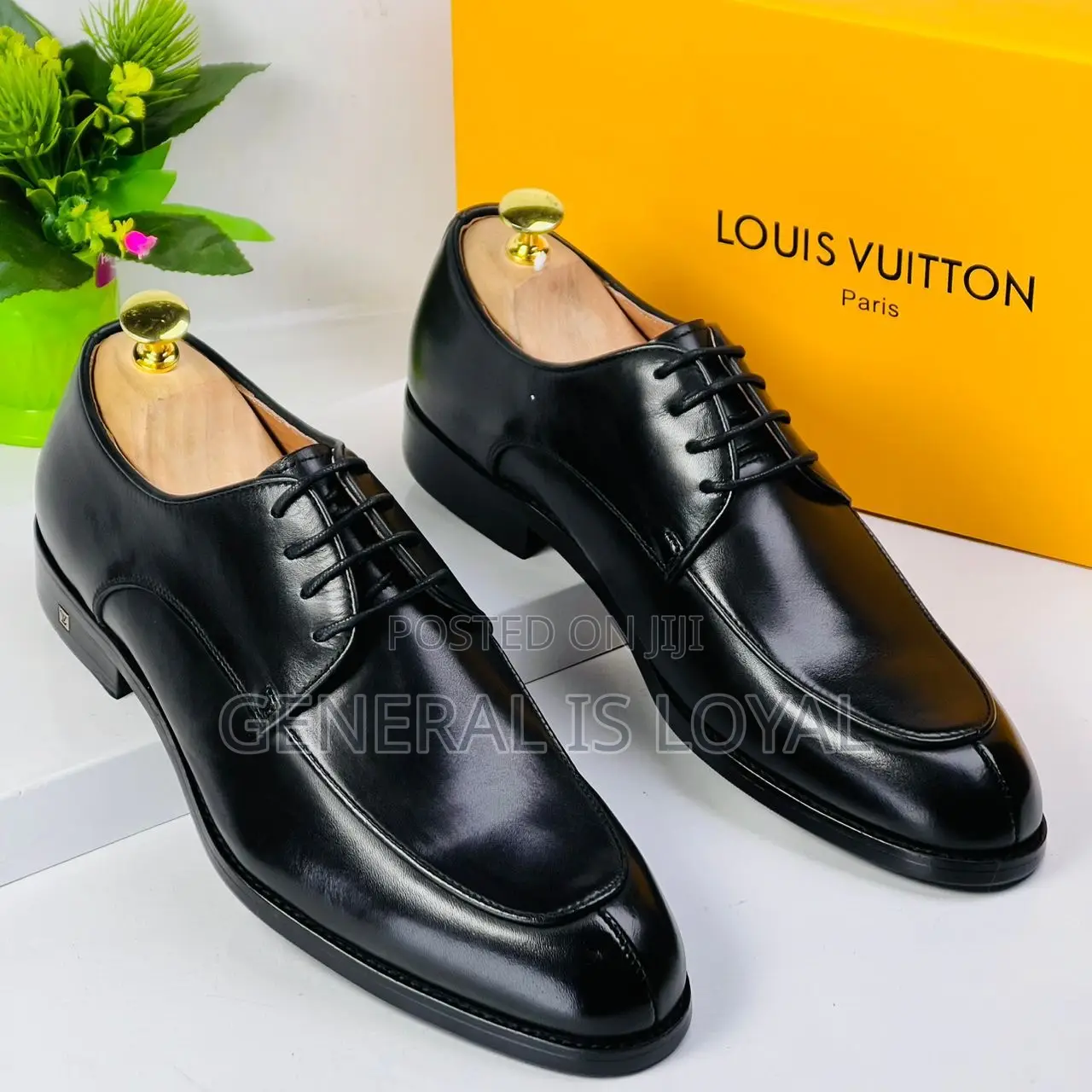 Louis Vuitton Black Lace Up Shoe