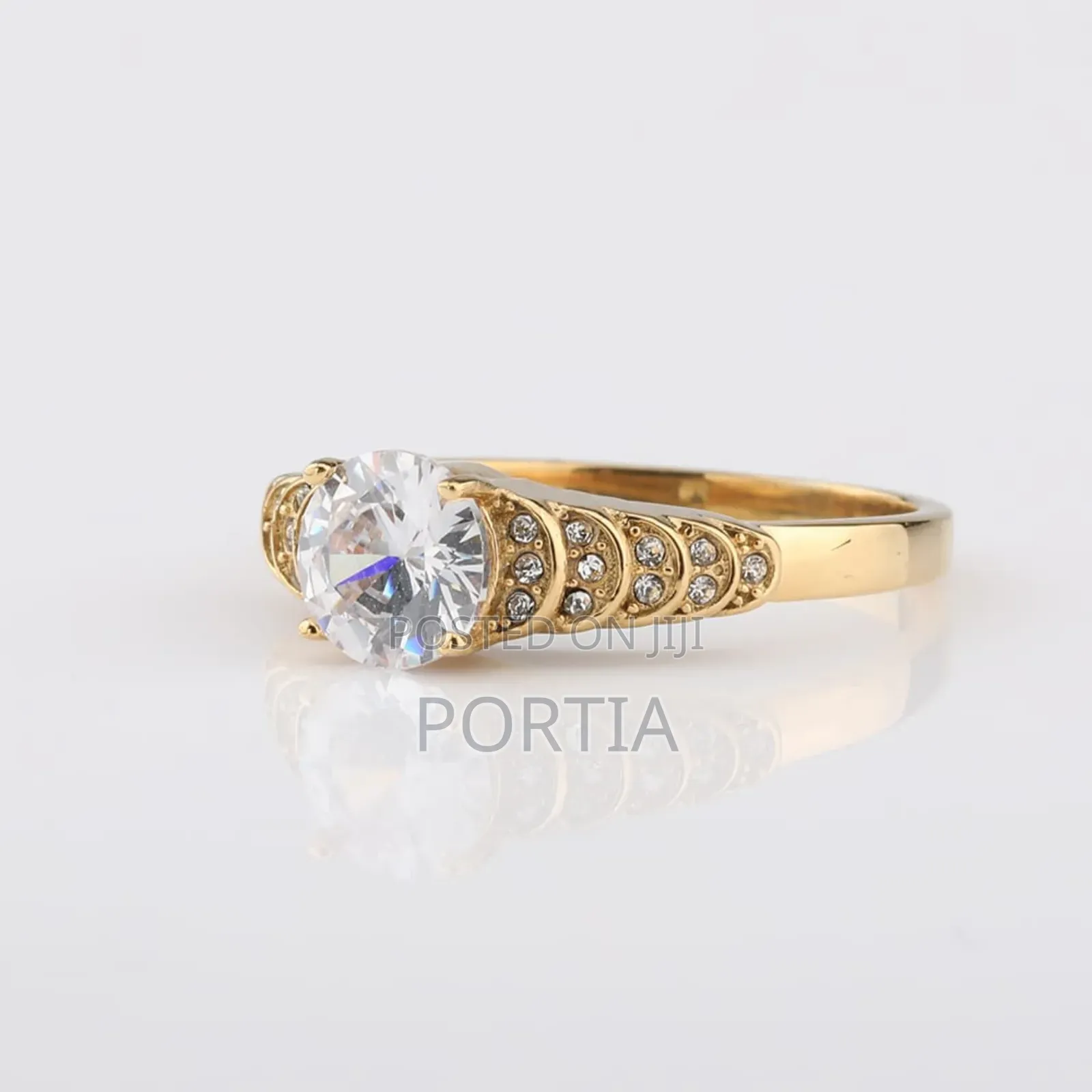 Quality Gold Plated Engagement Wedding Rings