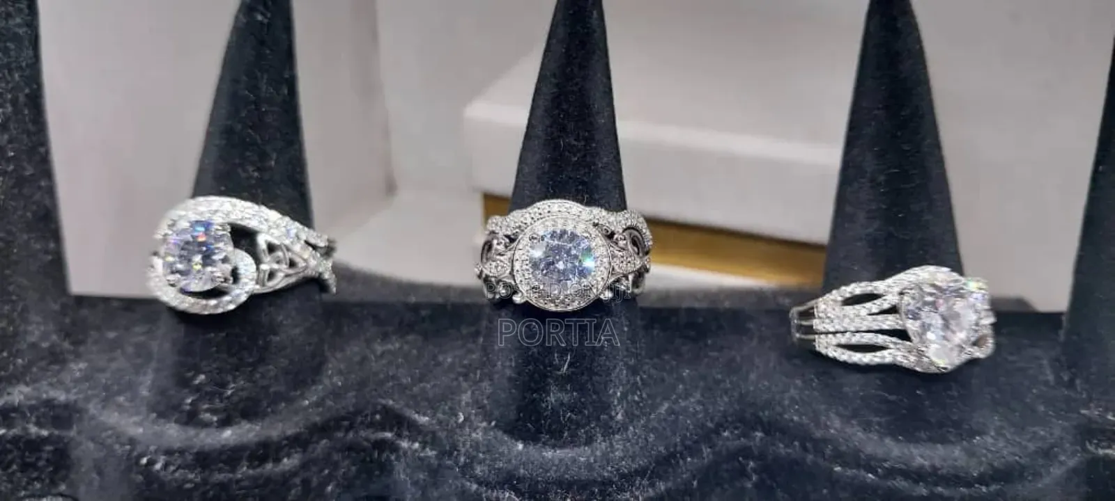 Quality Gold Plated Engagement Wedding Rings