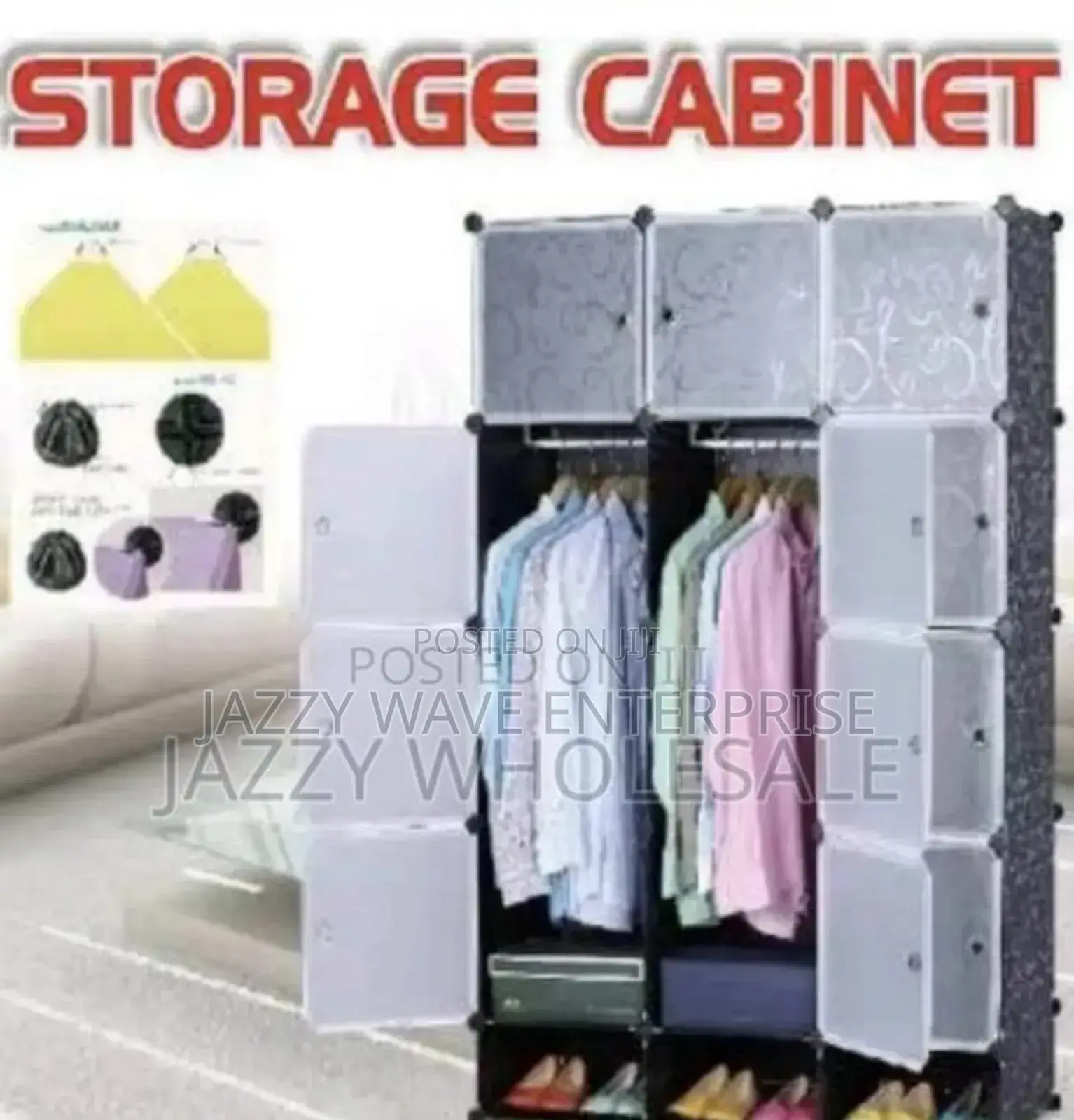 12 Cube Plastic Wardrobe