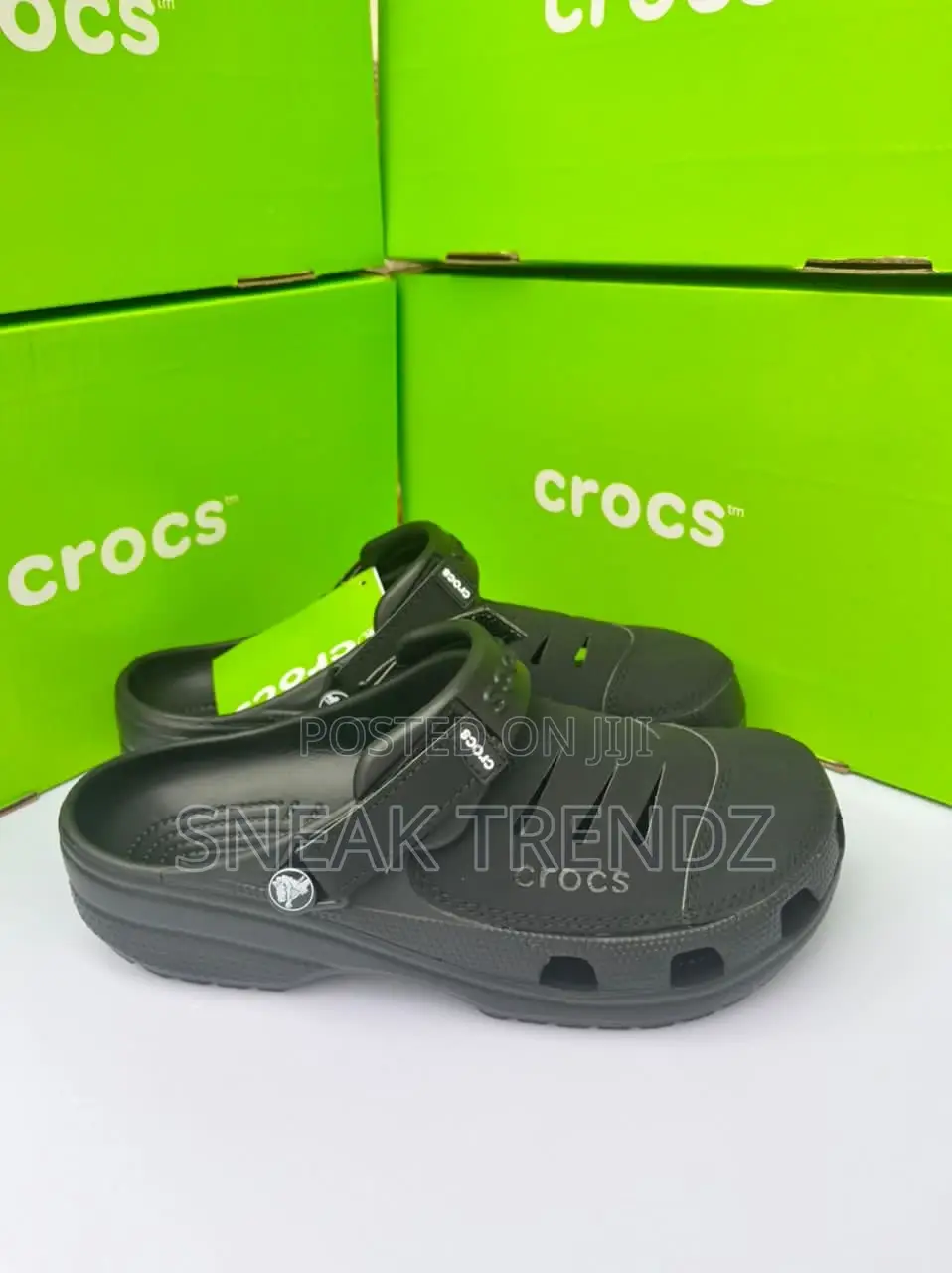 Original Leather Crocs Black