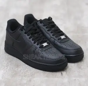 Nike Air Force Leather D Black