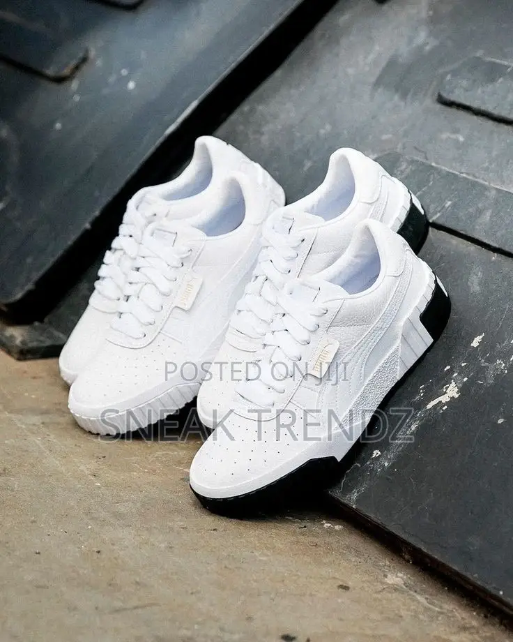 Original Puma Cali Leather Black White