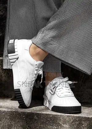 Original Puma Cali Leather Black White