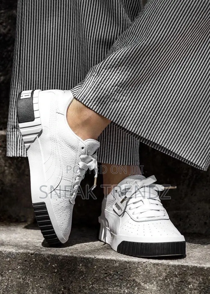 Original Puma Cali Leather Black White