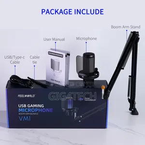 Feelworld Vm1 Gaming Pc Usb Condenser Microphone With Stand