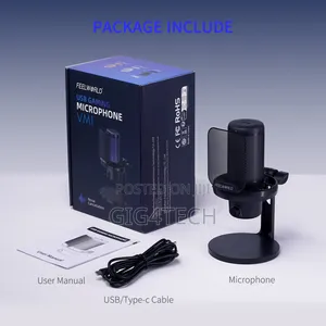 Feelworld Vm1 Gaming Pc Usb Condenser Microphone With Stand