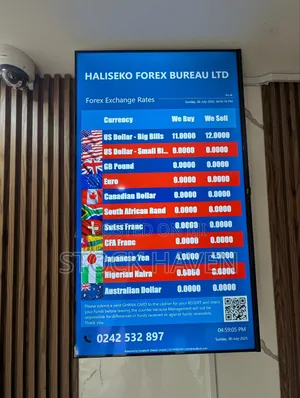 43 Inch Exchange Rates Board